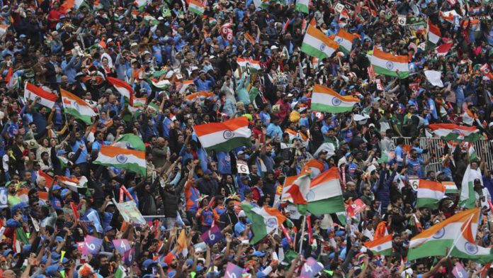Fans at a cricket match between India and Pakistan (file pic)