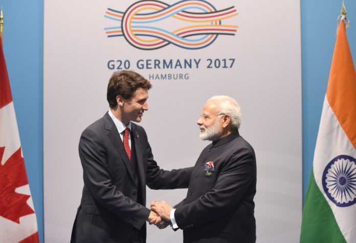 PM Modi with Trudeau