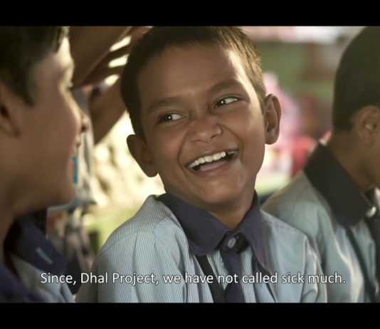 Dhal encourages children to live healthy life