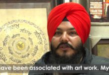 Hardeep Singh takes Gurbani to a new level with his unique calligraphy skills