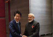 Modi meets Japanese PM Shinzō Abe Prime Minister