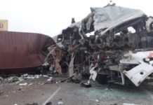 TN: 19 dead as bus rams into truck
