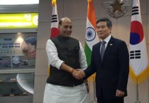 Rajnath dials S Korean Def minister
