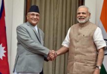 Nepal PM dials PM Modi on I-Day