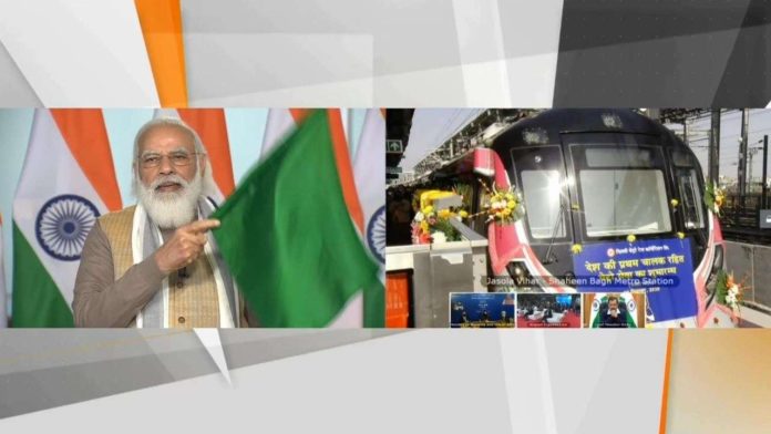 PM Modi launches India’s first-ever driverless metro train in Delhi