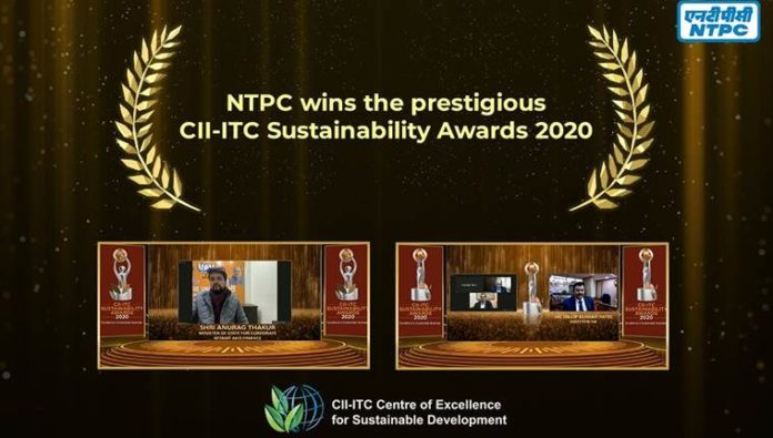 NTPC wins prestigious CII-ITC Sustainability Awards 2020