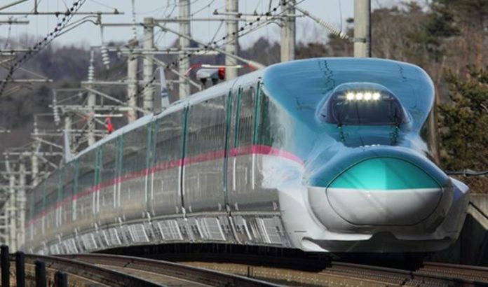 Mum-Ahd high-speed rail corridor: First photos of E5 Series Shinkansen bullet train