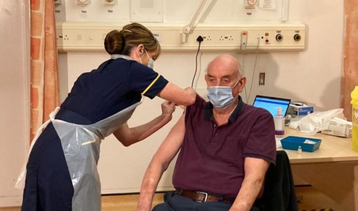 82-year-old man first person in UK to receive AstraZeneca-Oxford vaccine