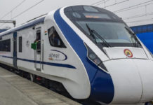 Vande Bharat Runs at Nearly 100 Kmph on World’s Highest Railway Bridge Vande Bharat Train