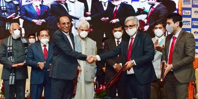 MoUs signed for implementation of mega hydro power projects in J&K