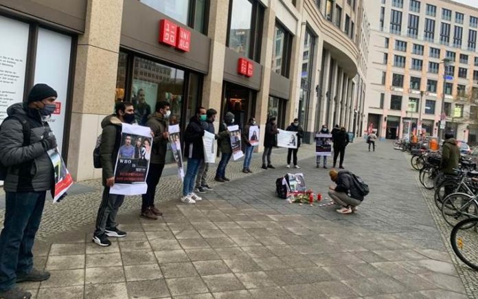 Protests outside Canadian embassy in Berlin over Karima Baloch's death