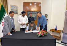 Farooq Abdullah Signs Condolence Book at Iranian Embassy in Delhi