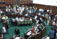 NC Leaders Protest Outside J&K Assembly Over Middle East Crisis, Express Solidarity with Iran