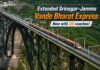 Vande Bharat train service between Jammu City and Srinagar from May 2