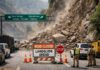 Traffic Halted on Jammu–Srinagar Highway After Landslide, Shooting Stones in Ramban Sector