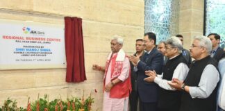 LG Manoj Sinha Inaugurates J&K Bank’s Regional Business Centre in Jammu