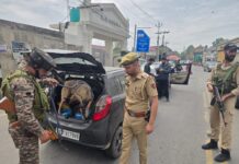 Srinagar Police Deploys Sniffer Dog Squad in Major Anti-Drug Crackdown