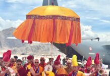 Holy relics of Tathagatha Buddha reach Leh for major ceremony on Buddha Purnima tomorrow