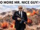 ‘No More Mr Nice Guy’, posts Trump along with his image holding a gun