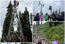 Over 200 stranded tourists rescued as massive operation continues at Gulmarg Gondola