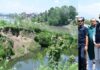 CM Omar Abdullah Inspects Flood Breach Site at Shalina, Calls for Stronger Embankments