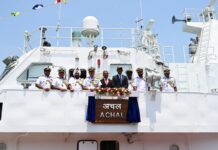 Indian Coast Guard Commissions New Fast Patrol Vessel ‘Achal’ to Boost Maritime Security