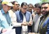 Javid Dar Visits Hailstorm-Hit Rafiabad, Assures Relief to Affected Farmers
