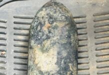 Old Rocket Launcher Round Found During Well Cleaning in Samba Village