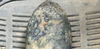 Old Rocket Launcher Round Found During Well Cleaning in Samba Village