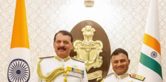 Admiral Krishna Swaminathan Takes Charge as 27th Chief of Indian Navy Admiral Krishna Swaminathan (right) assumed charge as the 27th Chief of the Naval Staff, succeeding Dinesh Kumar Tripathi (Left)