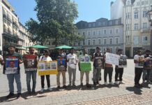 BNM holds demonstration in Germany to highlight Pakistan’s atrocities in Balochistan