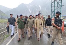 IGP Kashmir V.K Birdi reviews security, logistical arrangements at Baltal base camp for Amarnath Yatra 2026