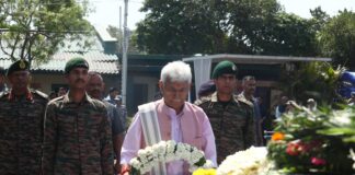 LG Sinha pays tribute to martyred Army officer Lt Beereshwar Goswami