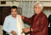 Nitin Gadkari Arrives in Srinagar, Received by LG Manoj Sinha