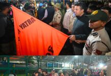 DC, SSP Flag Off Amarnath Yatra Along Pahalgam Route from Nunwan Base Camp