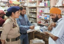 Police, Drug Department Inspect Chemist Shops in Poonch