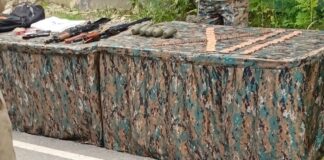 Arms, Ammunition Recovered in J&K’s Baramulla