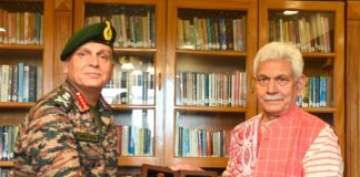 Army Chief Calls on J&K LG, Reviews Security Situation
