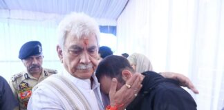 J&K LG visits martyr Ashiq Hussain Qureshi’s family, reiterates resolve against terrorism