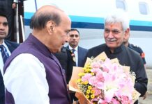 Rajnath Singh in Srinagar; To Attend Kargil Vijay Diwas Ceremony at Drass