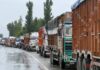 Landslide blocks Jammu-Srinagar highway; 1,700 trucks stranded, traffic halted