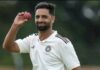 J&K’s Auqib Nabi Replaces Injured Bumrah In India’s Test Squad