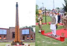 CM Omar Abdullah Pays Floral Tributes at Balidan Stambh on Independence Day