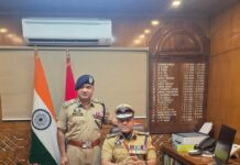 Sujit Kumar Takes Charge as IGP Kashmir Zone