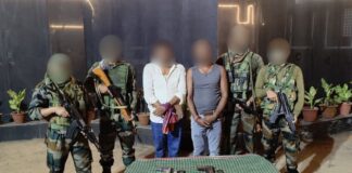 Two apprehended, arms and ammunition recovered in joint operation in Tripura