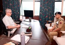 IGP Kashmir Sujit Kumar meets CM Omar Abdullah