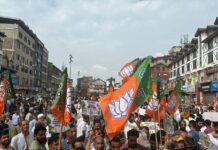 BJP, NC hold parallel protests in Srinagar, police halt marches