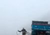 Fresh snowfall blankets higher reaches of Kaobal Gali in North Kashmir