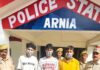Six members of ‘Khouf Gang’ arrested in Jammu, pistol and ammunition recovered