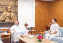 J&K LoP Sunil Sharma Meets Amit Shah in New Delhi